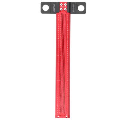 Hole Marking T Ruler Aluminum Alloy Wear Resistant Precise Hole T Type Scriber Gauge for