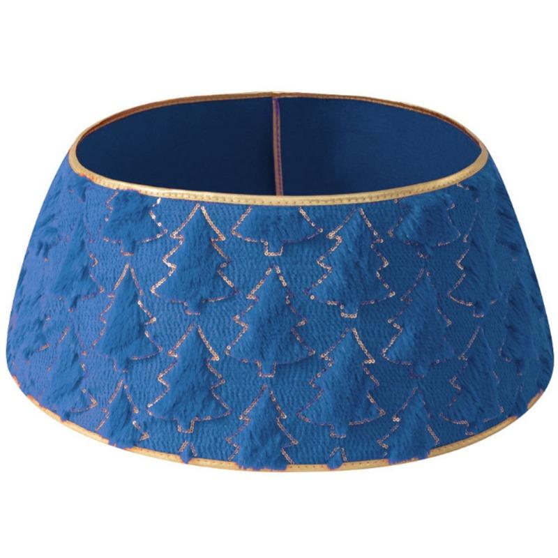 1pcs Plush Christmas Tree Skirt with Festive Decorations for Xmas Scene Fluffy Tree Surround Home Party Decoration Accessories