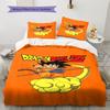 Son Goku Pattern Bedding,Quilt Set Quilt Cover Pillowcase Home Birthday Gift (1 * Duvet Cover + 2 * Pillowcase, Without Core)