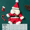 Pet Xmas Santa Suit With Cap Easy To Wear, Adjustable Design. For Xmas Party