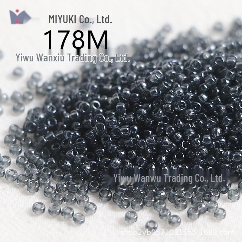 Perles de rocaille en verre transparent irisé Miyuki 3 mm pour la fabrication de bijoux DIY