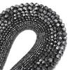 2-10mm Natural Hematite Stone Beads Black Faceted Loose Spacer Beads For Jewelry Making DIY Crafts Bracelet Necklace Accessories