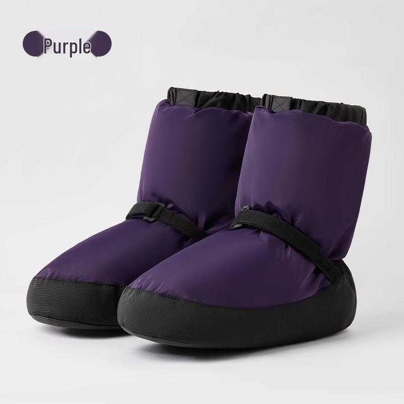 

Дорослі та дитячі теплі балетні черевики для практики - М яка підошва, Потовщена бавовна для зимових танців XL (44-45)