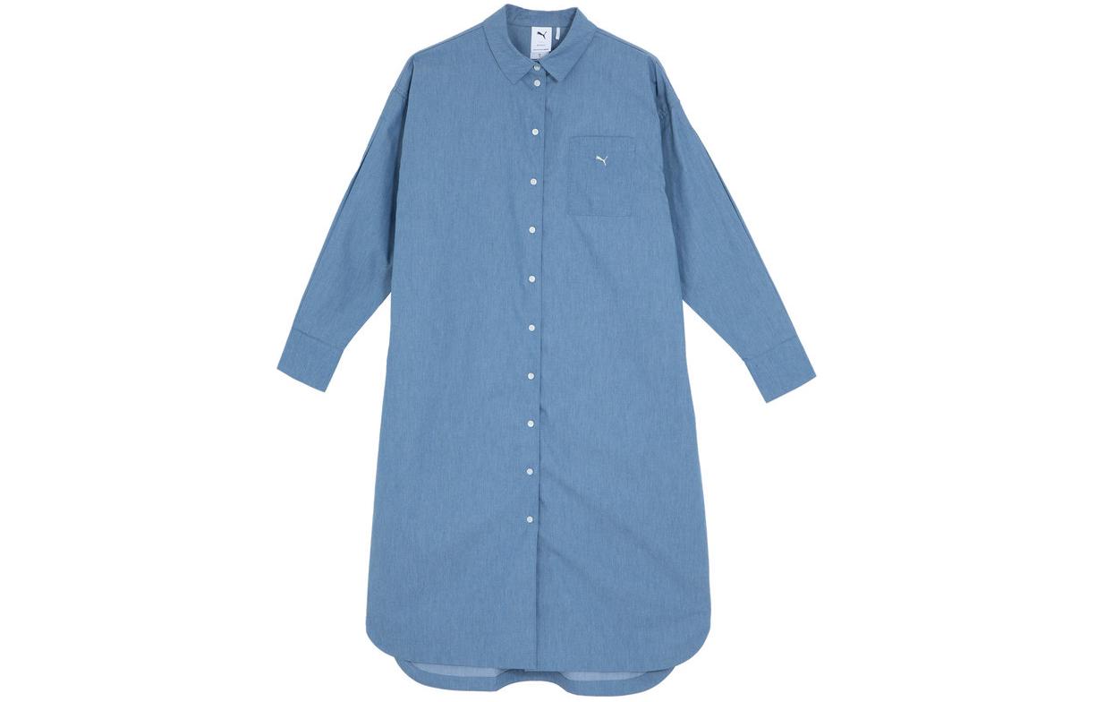 PUMA Long Sleeved Dress Women s Blue 627747-56 M