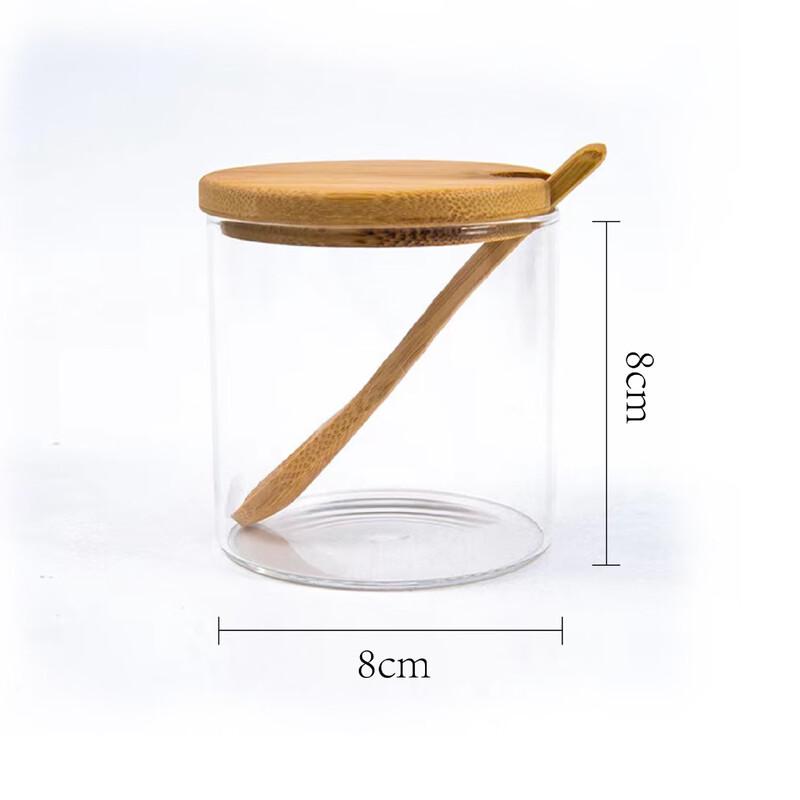 MY Kitchen Glass Seasoning Jars Single