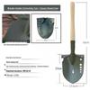 Manganese Steel Multifunctional Gardening Shovel: Ideal for Planting, Fishing, Land Reclamation, and Outdoor Work