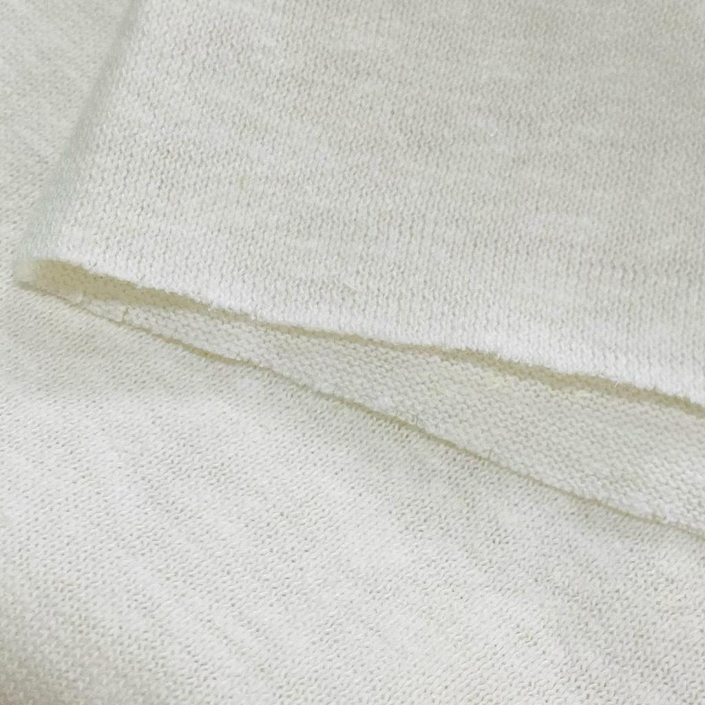 Organic Hemp Blend Knitted Natural Jersey Cut Handmade Fabric, Cloth, Supplies, DIY, 50/100/200cm, Pre-Cut (Natural, 200cm)