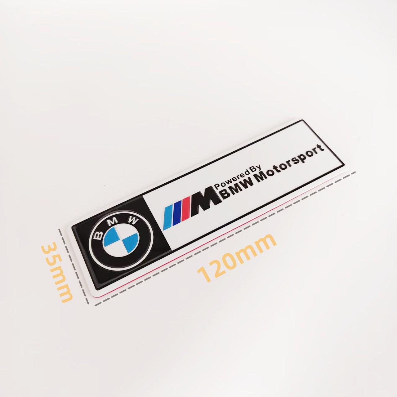

Luxury Metal Sport Car Fender Tail Emblem Badge Sticker for BMW M Series Compatible with E46 E39 E90 E60 E36 E30 E34 F30 F10 F20