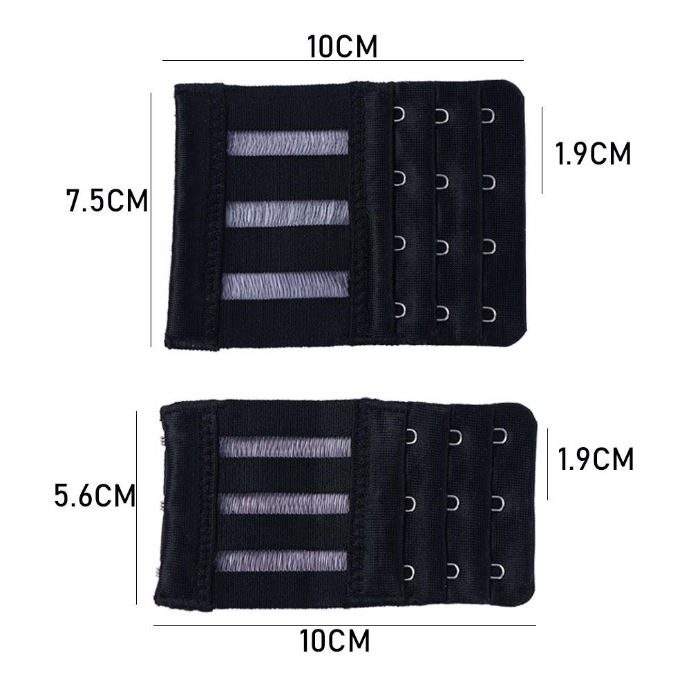 Lingerie Strap DIY 3 Hooks 3 Rows Bra Extenders Intimates Accessories Bra Extension Buckle Lingerie Strap Bra  Extenders Strap