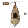 Humming Bird Houses for Outside Hanging Natural Grass Hanging Bird Hut Hand Woven Hummingbird Nest