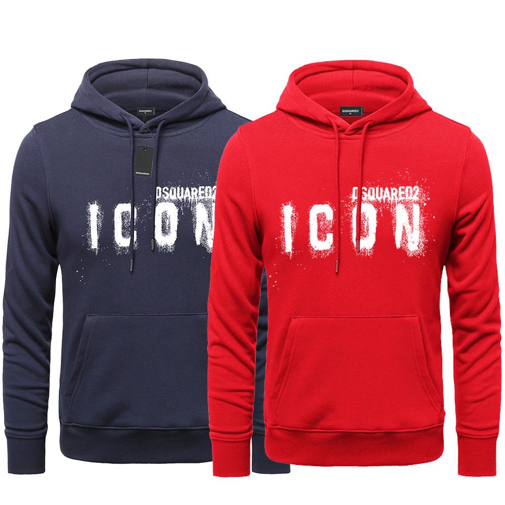 Unisex Pure Cotton Hooded Sweatshirt - Trendy American Style, 330g Men's & Couples' Autumn Jacket