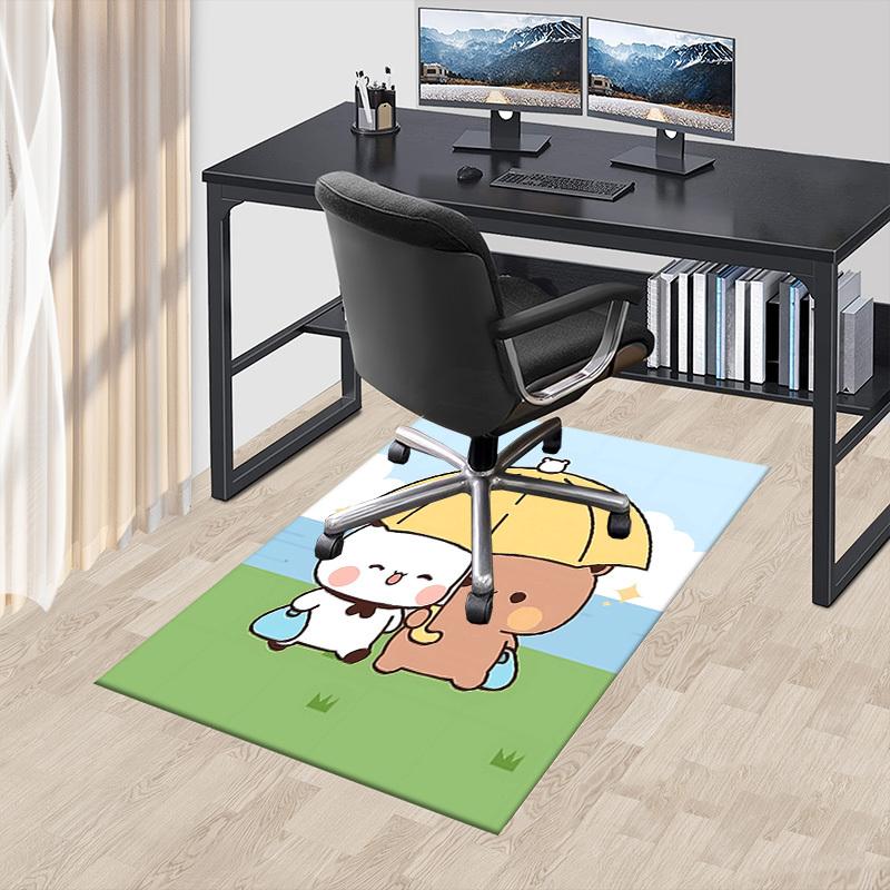 1PC Two Bears Anti-slip Carpet, Suitable for Office, Bedroomand Playrooms. It Can Also Be Used As a Sofa Footrest cover-R23