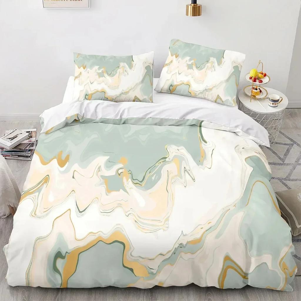 Υφασμάτινο Κάλυμμα Παπλώματος 3D Μεγάλο Σετ Κλινοσκεπασμάτων Σεντόνι Εκτυπωμένο Σετ Κρεβατοκάμαρας Μαξιλαροθήκη Κρεβάτι Full Queen King Size Κουβέρτα Υπνοδωμάτιο