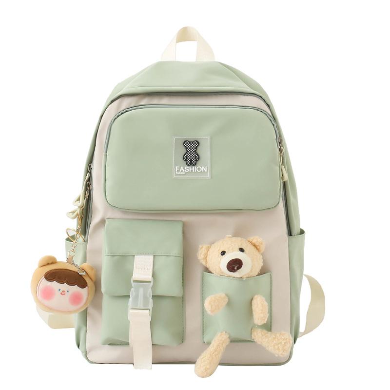 

Новый школьный рюкзак для студента, школьный рюкзак, мультяшная кукла медведь, рюкзак для девочки, милый повседневный рюкзак, женский single package