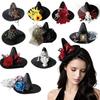 Halloween new wizard hat witch hat top hat hair accessories goth little hat ball headdress collection