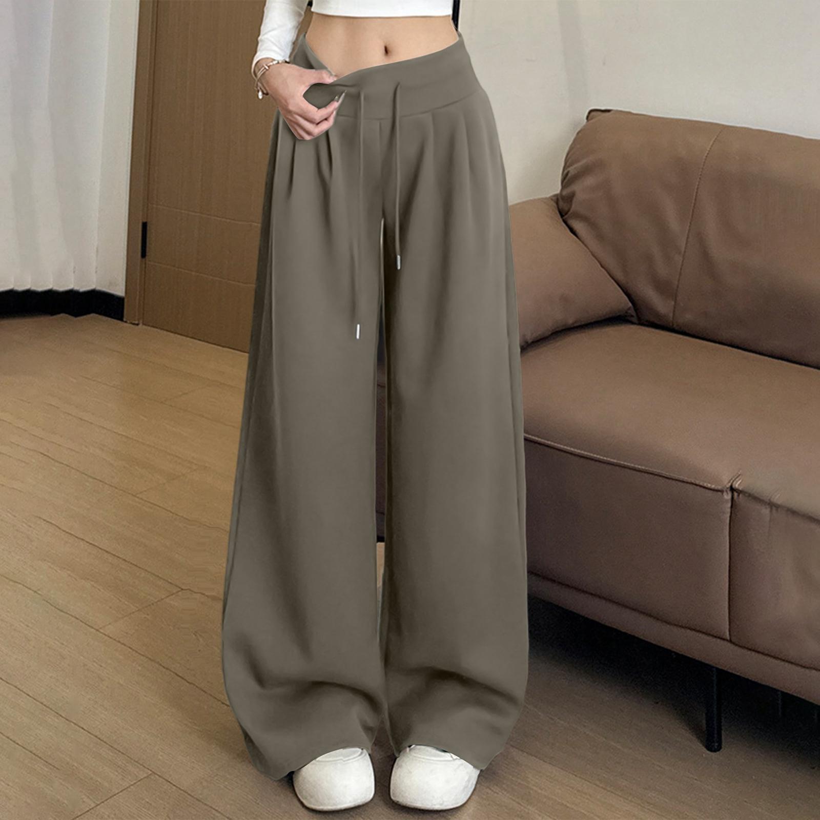

Women s Fashionable Loose Wide Leg Trousers M