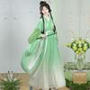 Chinese Wei And Jin Dynasty Style Hanfu, Waist-length Top And One-piece Skirt Women's Suit