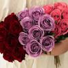 Realistic Simulation Rose Flower Real Touch Fake Flowers  Outdoor Garden Decor