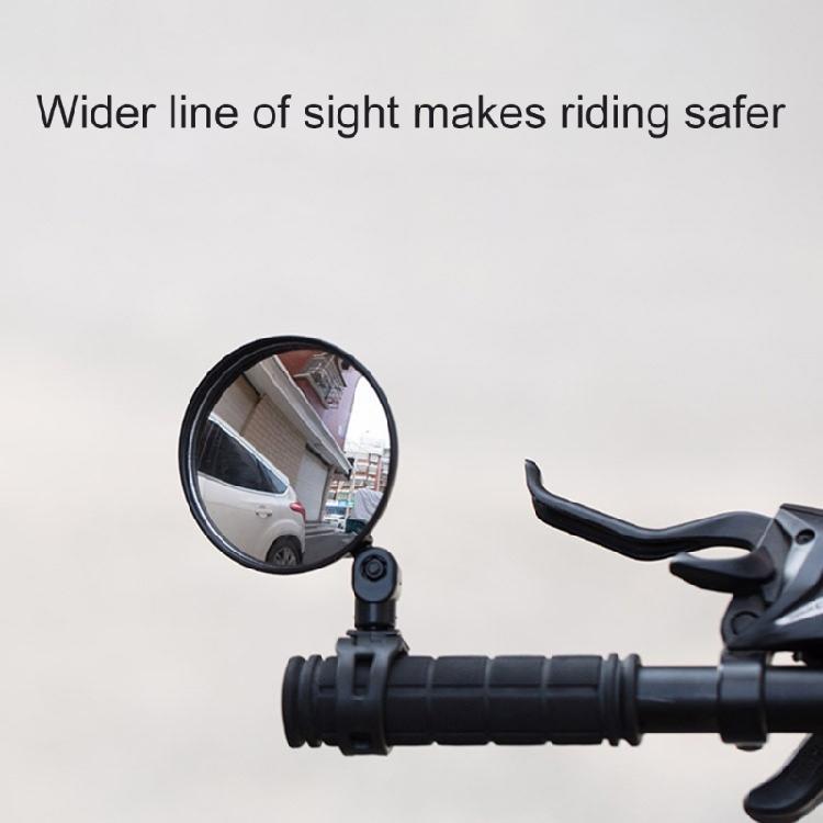 Bicycles Rearview Mirror Electric Bike Rear View Mirror 180 Degree Adjustable Handlebar Mirror Easy to Install