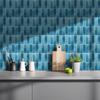 10 Piezas Pegatinas de Pared Mosaico Planas Sencillas Ladrillo de Imitación Decoración de Dormitorio Impermeables Autoadhesivas Papel Tapiz de Azulejo Decoración de Armario de Cocina