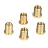 Gold 5Pc Gear Shift Knob Thread Adapter Nut Insert Kit M10x1 25 M10x1 5 M8x1 25