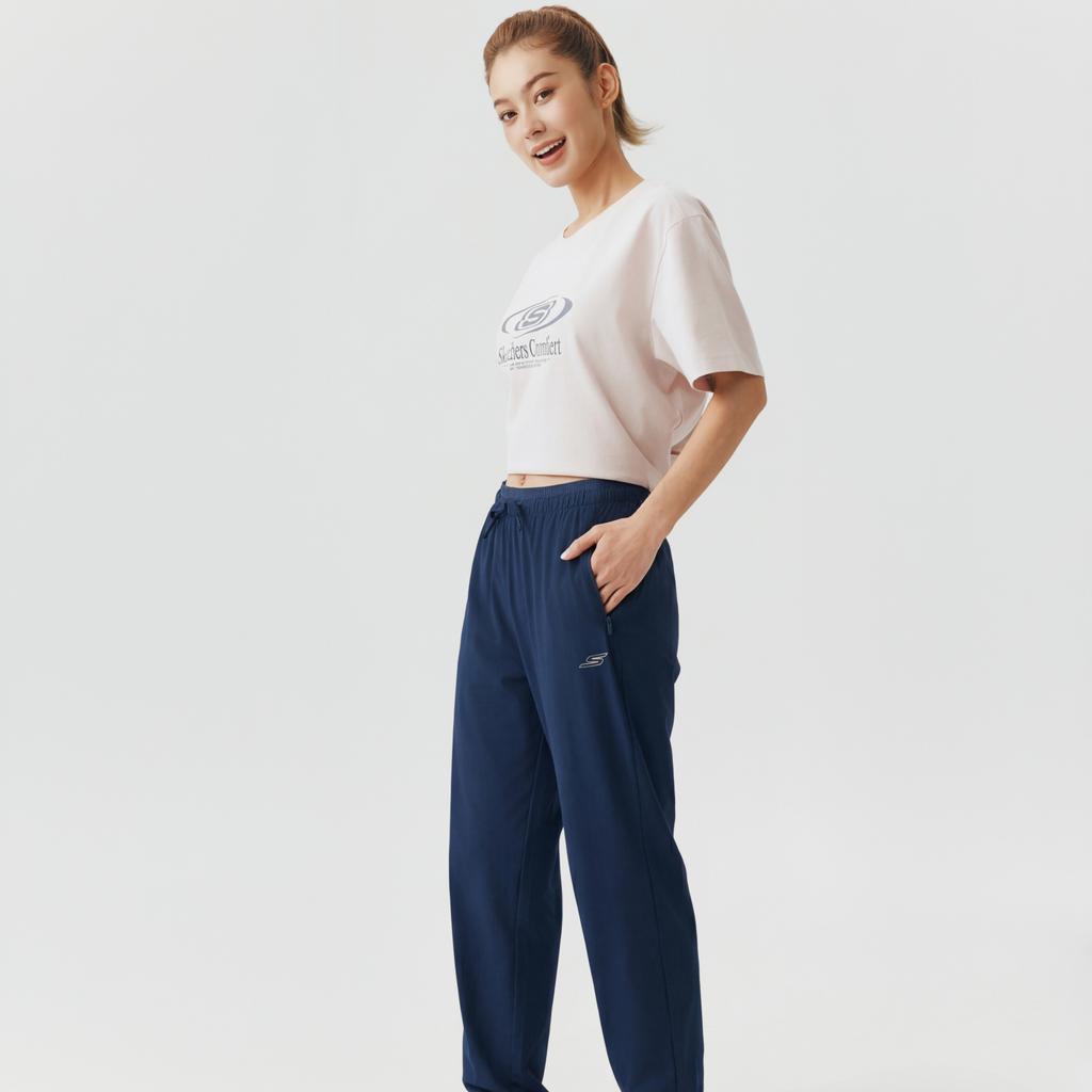 Skechers Comfortable Lace-Up Breathable Casual Pants Women Pants P226W032-002Z