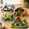 Four Seasons Building Blocks: Spring, Summer, Autumn, Winter Small House Set - Educational Toys for Children