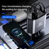 QDDY3 Retractable Car Charger, 4 in 1 Fast Charging Car Charger 120W For Lexus F SPORT LBX NX RX 350h 450h ES UX 300e GS GX IS LS LX