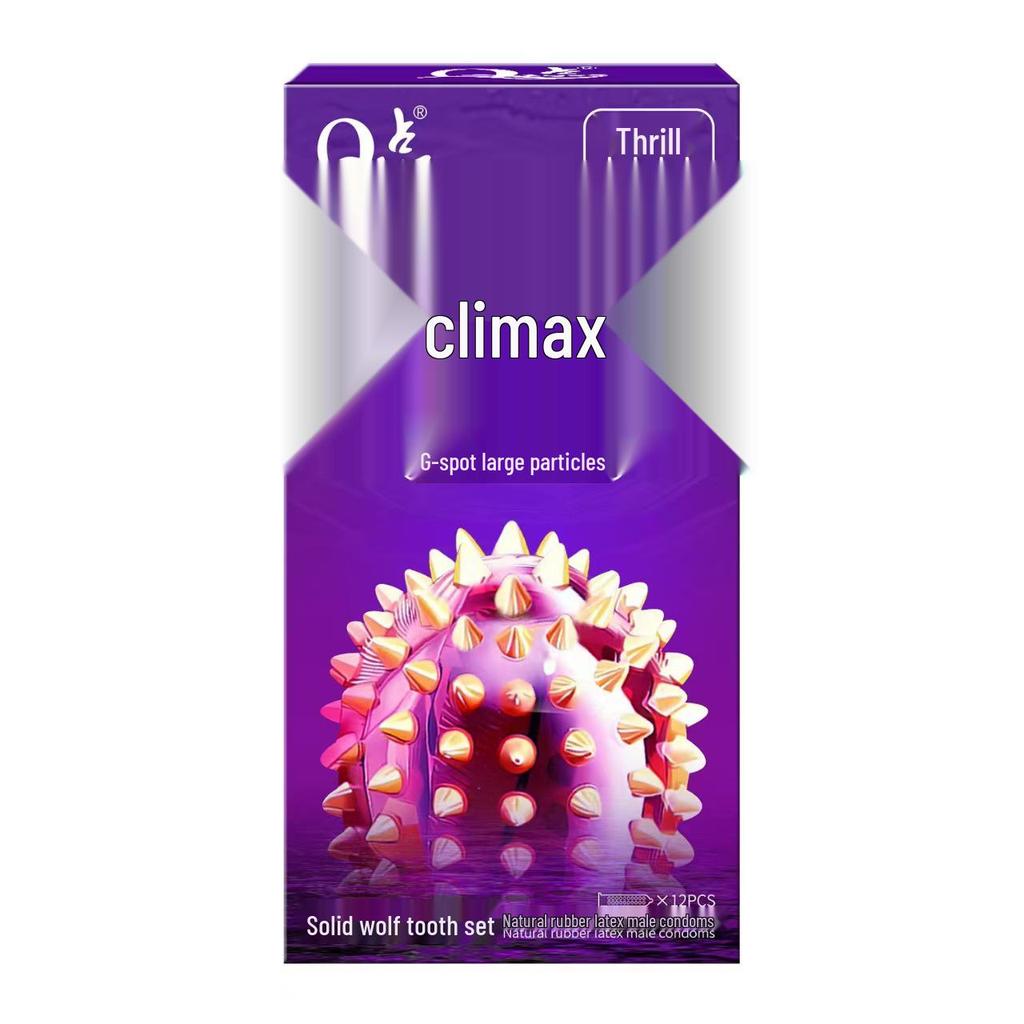 Q-point Hyaluronic Acid 001 Large Particle Delay Condoms - Long-lasting Contraceptives for Adults