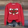 Women's Fashion Casual Long Sleeve Loose Christmas Printed Sweatshirt