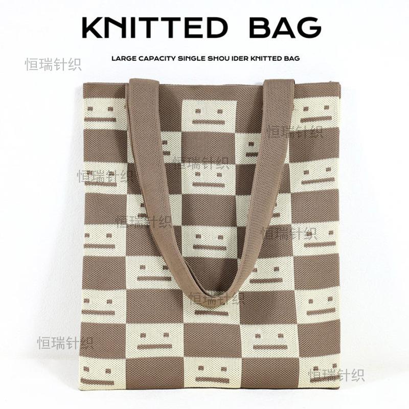 Elephant Xishuangbanna knitted bag wind cartoon cute color matching big bag