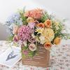 Simulation Flower Practical Anti-fading Vivid Color Artificial Flower DIY Peony Fake Artificial Rose Bouquet Wedding Accessories