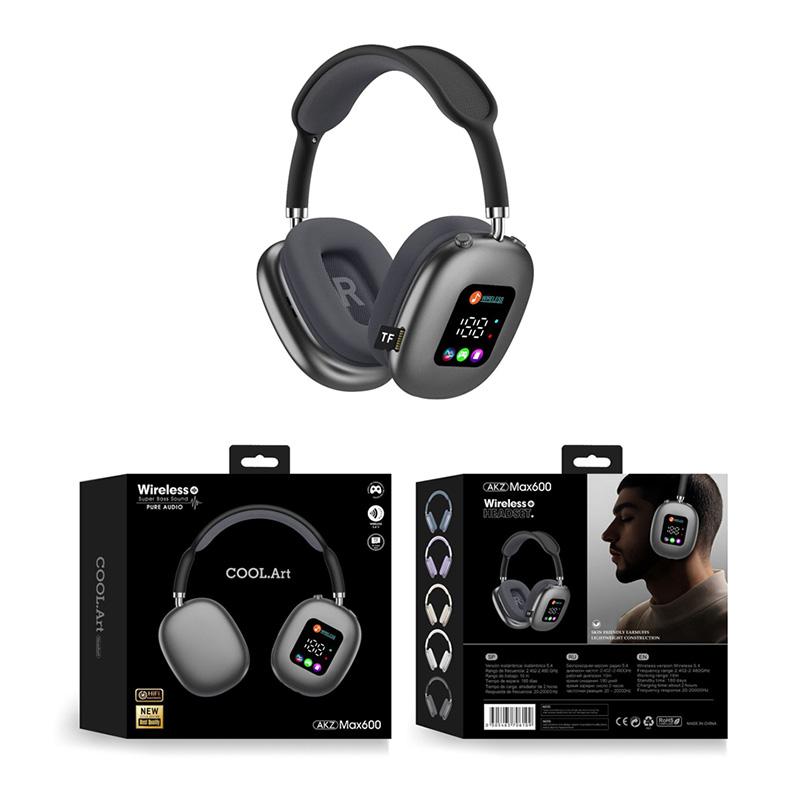 JYL TS Wireless Headset RGB Display Card Reader Hi-Fi Long Battery
