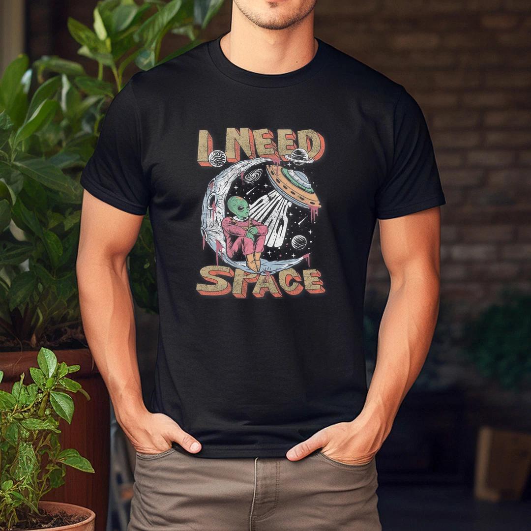 Смешная футболка с принтом «Инопланетянин, мне нужно пространство» S