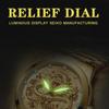 FNGEEN Men's Watch Light Luxury Relief Golden Dragon Watch Waterproof Diamond Inlaid Ruby Mens Quartz Watch