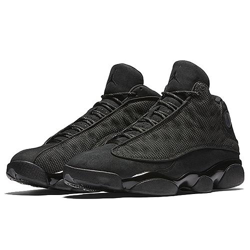 Air Jordan 13 Retro 'Black Cat' (Unisex) Black / Anthracite / Black Vintage Basketball Shoes 414571 011