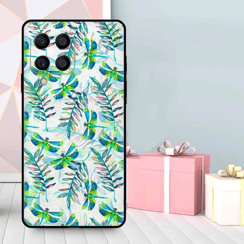 Colorful Dragonfly Case For Samsung Galaxy M16 M31 M21 M13 M33 M53 M15 M35 M55 M36 M56 M12 M32 M52 M14 M34 M54