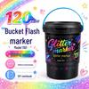 Washable Glitter Markers for Kids - Soft Tip Super Sparkle Colors for Art & School