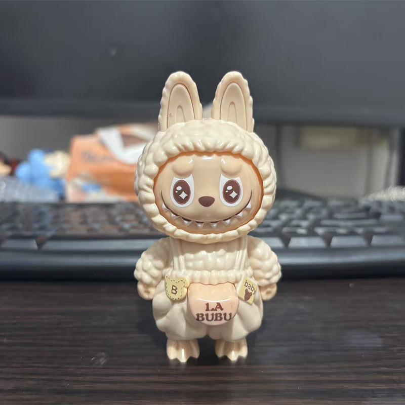 Labubu Nezha Face-Changing Plush Doll Keychain - Trendy Play Emoticon Pack, Hot-Selling Toy Pendant