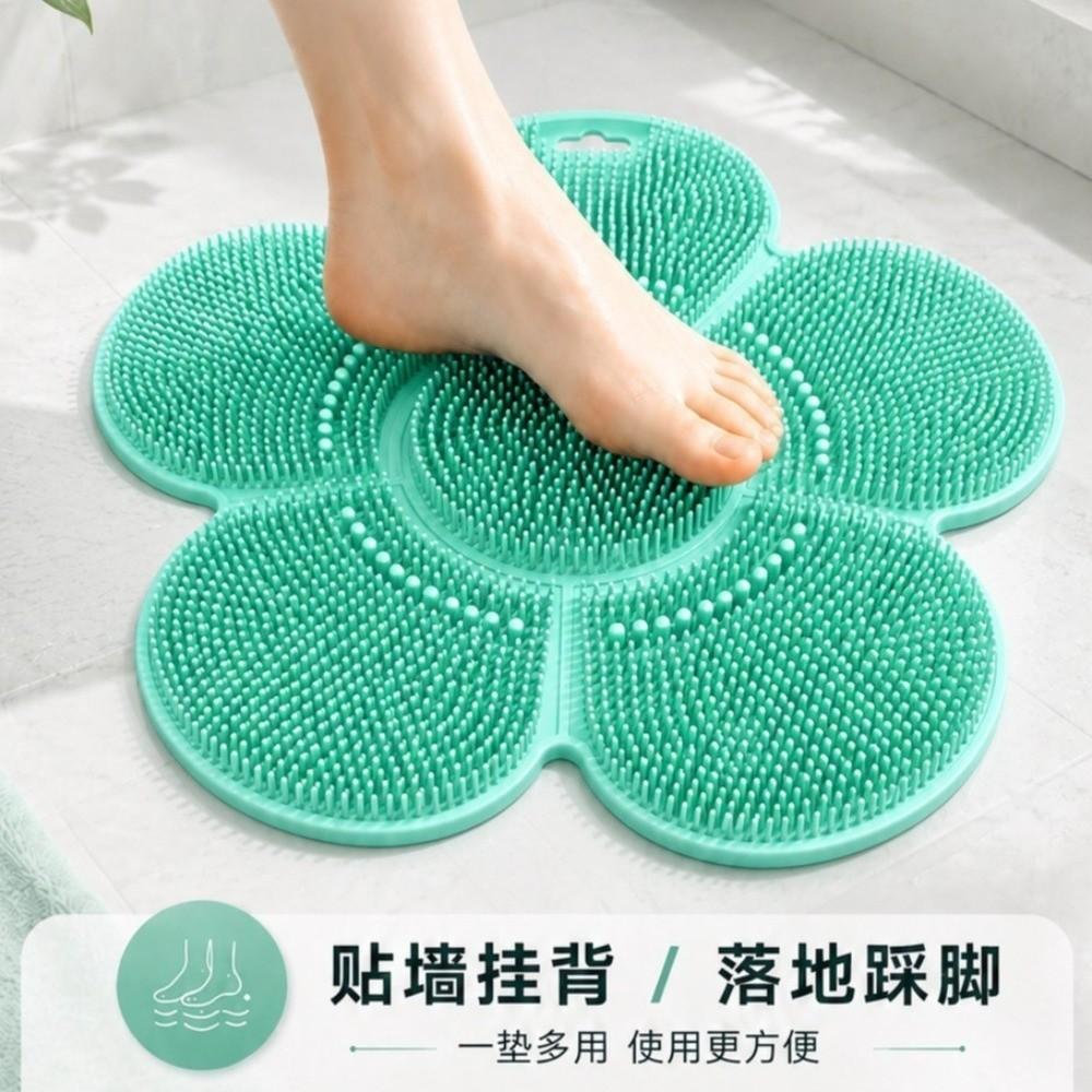Tappetino Scrubber Antiscivolo per Doccia Facile da Pulire Esfoliante Tappetino da Bagno Nuovo Tappetino Pulizia Piedi Uso Bagno