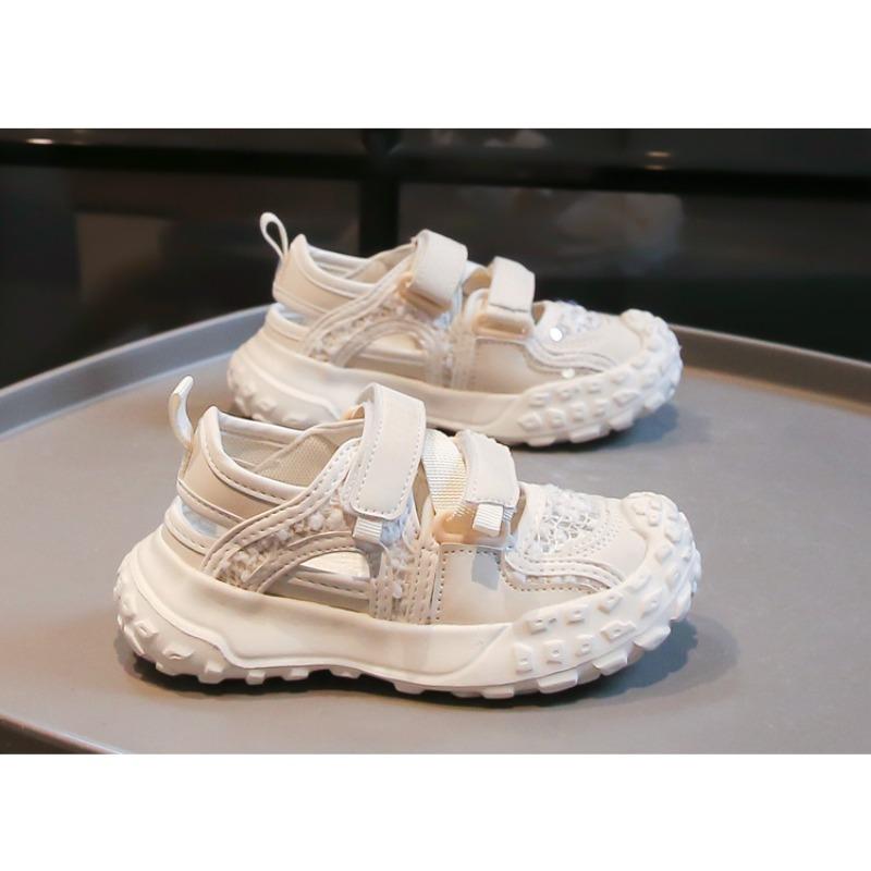 Girls' Sandals New Spring Summer Collection Children's Sports Sandals for Toddler Girls Mesh Shoes Fashionable Mid-Calf Shoes with Closed Toe