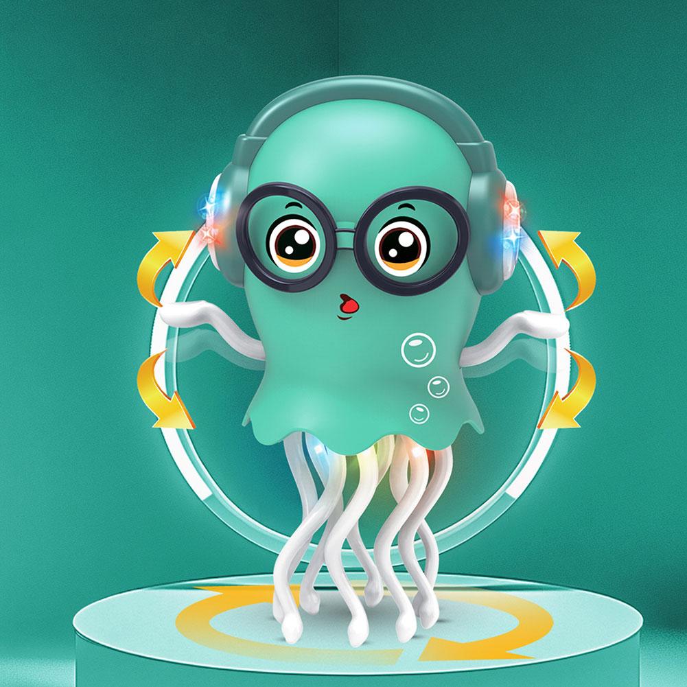 Magic Dancing Octopus Toy Automatic Obstacle Avoidance Electric Toy Music Light Stress Relief Sensor Desktop Placement Decoratio