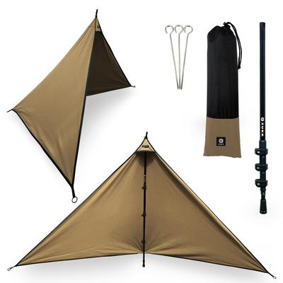 ZUKK 2-vägs Camping Lättviktig Camping TC Bål Reflektor Vindskydd Skydd Vindskydd Flamskyddad Vattenavvisande Mögelresistent Coyote (M,