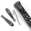 1pc Titanium Alloy Knife Pocket Clip Back Clamp For CldSteel Ti Lite 26SP Hold Out Finn Wolf Gunsite Counter Point DIY Parts