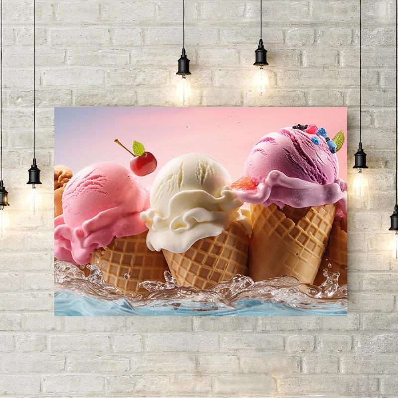 Food and Kitchen Sushi Coffee Moroccan Food Ice Cream Hot Dog Art Posters Canvas Painting Wall Print Picture Home Decor