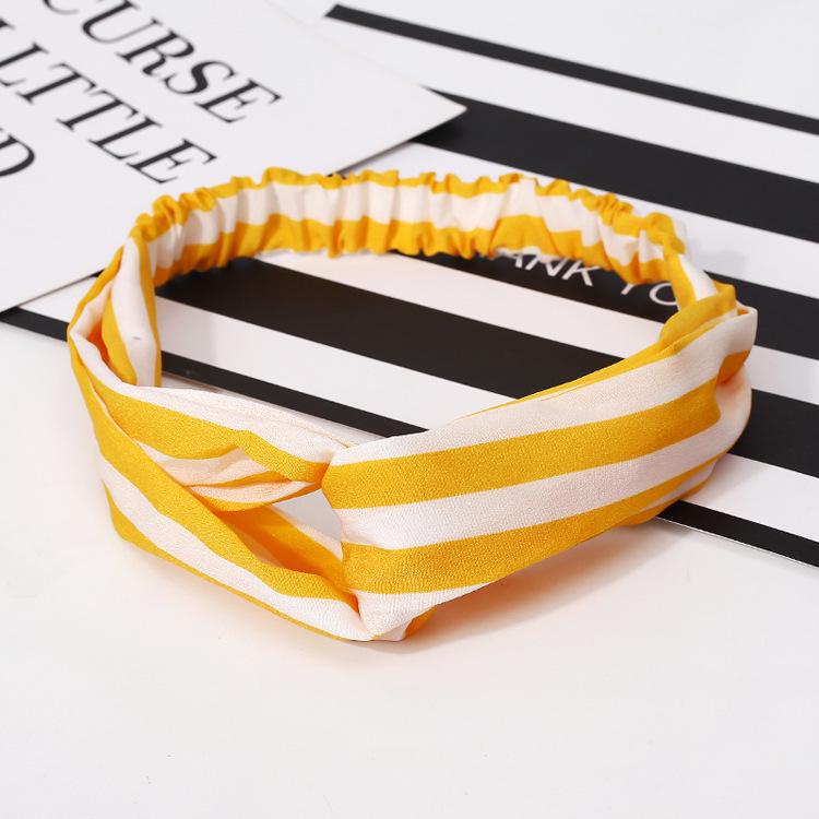 Kvinners Pannebånd Mote Jenter Bohemsk Trykt Kryss Hårbånd Vintage Turban Hårstrikker Bandana Hodeplagg Tilbehør scrunchie