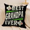 Best Grandparents Ever Cushion Cover Soft Plush Fabric DoubleSided Printed Cushion Covers for All Seasons Modern Home Decor