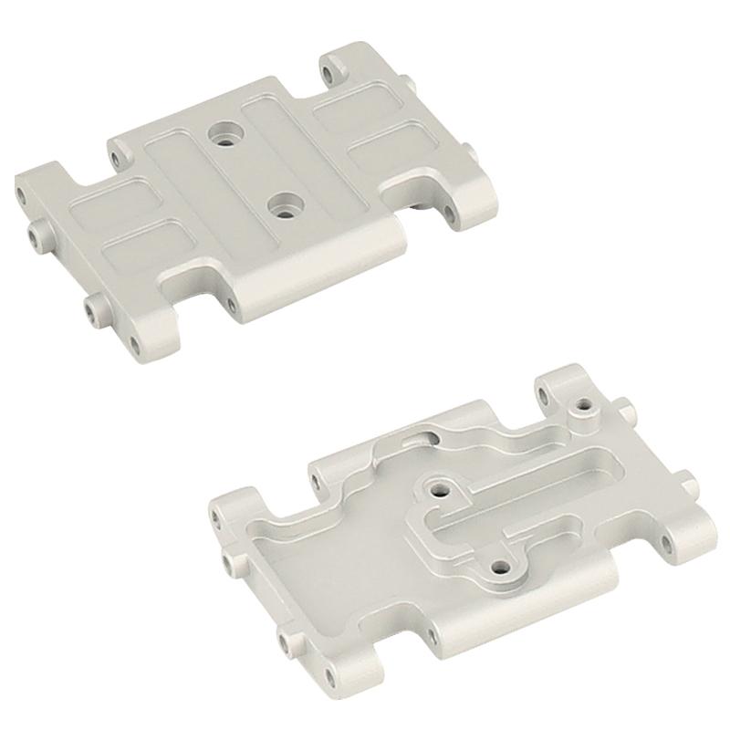 1pc Aluminum Alloy Gearbox Mount Transmission Plate Gearbox Base for SCX24 C10 JLU Deadbolt Gladiator Bronco 1/24 Crawler Car