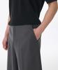 Musinsa Standard Whipcord Wide Hidden Banding Half Slacks [Gray]
