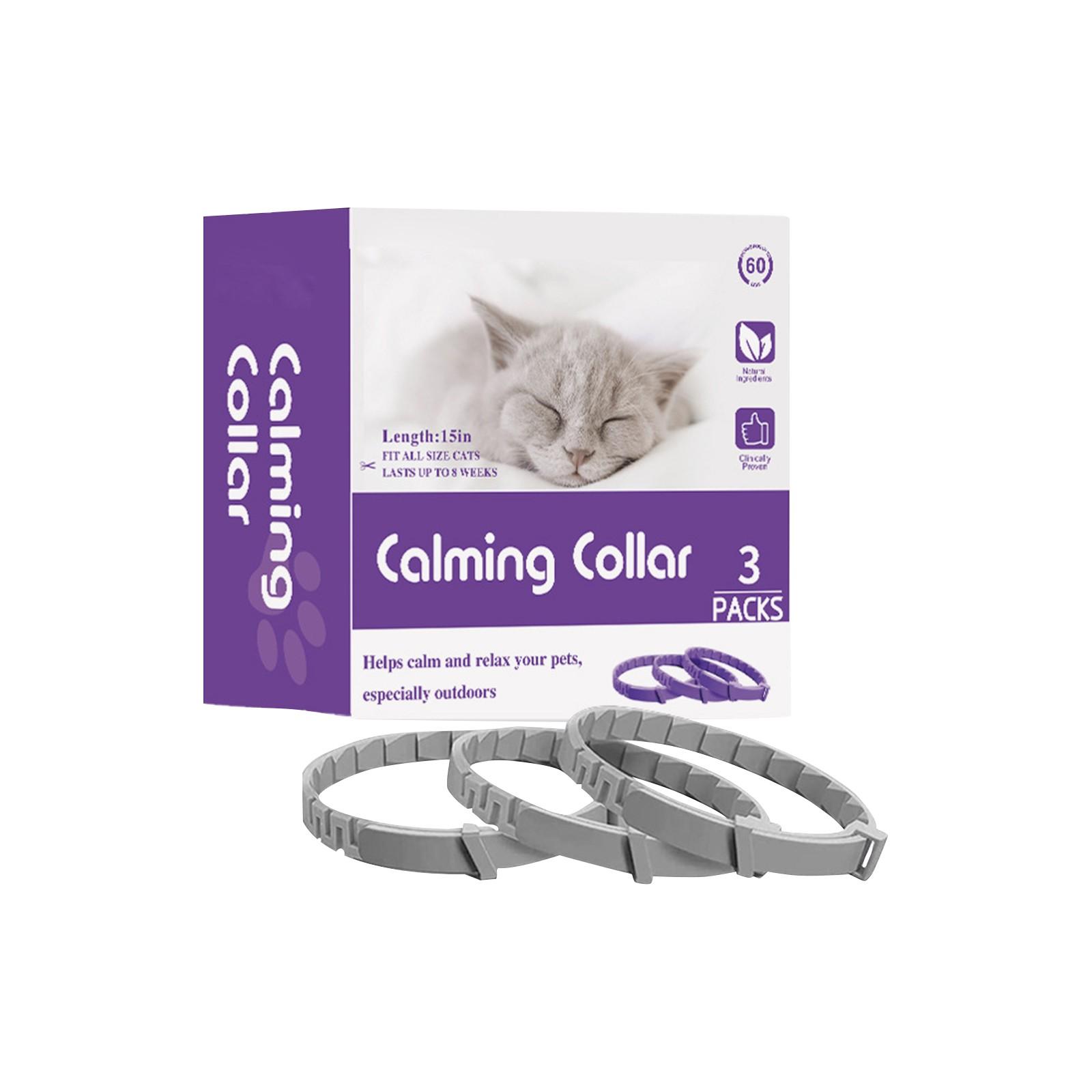 

Упаковка из 3 успокаивающих ошейников для собак с длительным эффектом. Успокаивающие ошейники для собак помогают уменьшить нежелательное поведение и стресс у щенков и взрослых собак. One Size